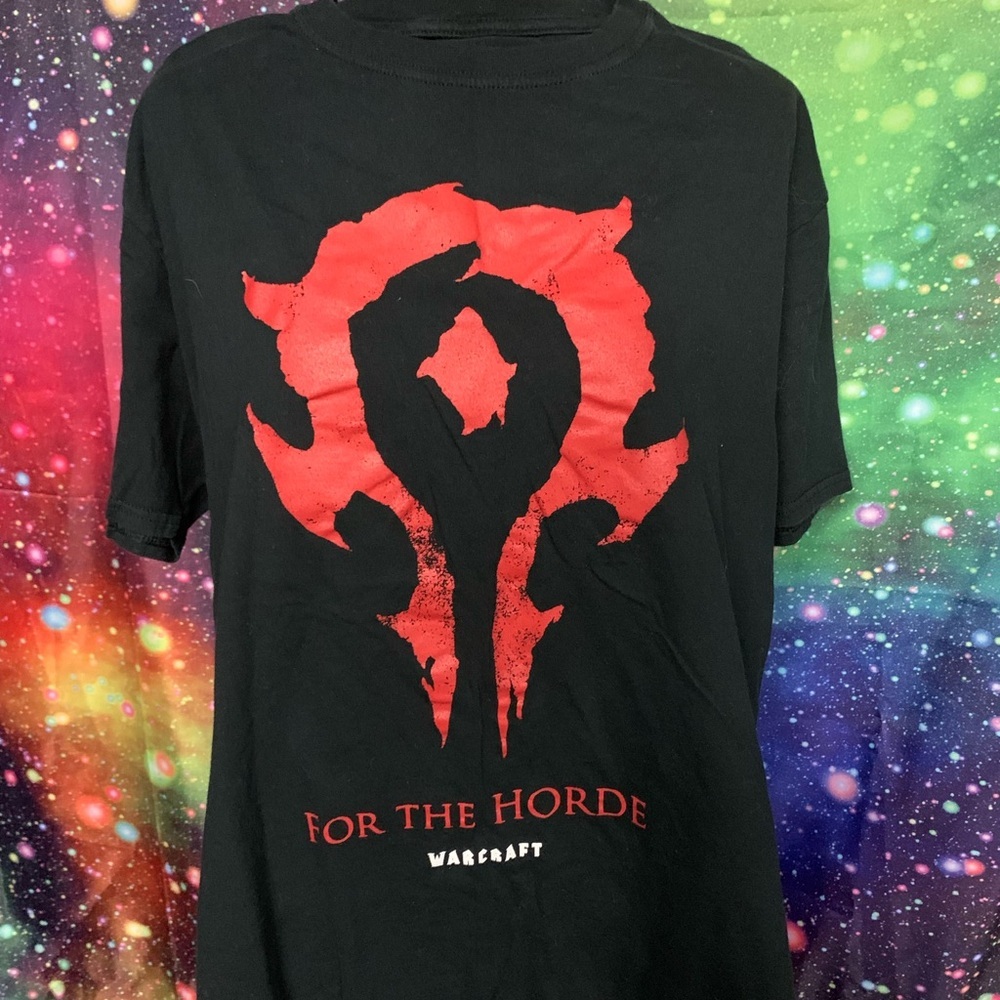 🖤 Warcraft Black Tee with Red Graphic